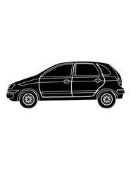 Vector illustration of car silhouette 
