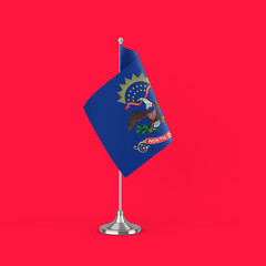  North Dakota Table Flag