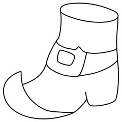 St. Patrick's green shoe, nordic style, Saint Patrick day Element