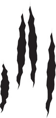 Fototapeta premium claw cat marks. Torn edge scratches. Cat scratching the wallpaper. Monster scratching the wall