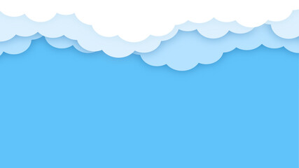 Blue sky background. Vector texture design poster banner abstract sky wallpaper background.