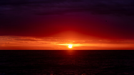 sunrise over the sea