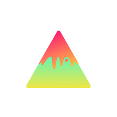 pyramid with ice cream gradient its like frame, Illustration vector graphic, ui or ux mobile, web, design template on your product