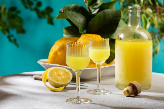 Limoncello, traditional Italian liqueur