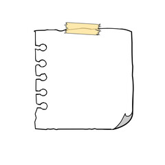 paper with stamp, its like frame, Illustration vector graphic, ui or ux mobile, web, design template on your product