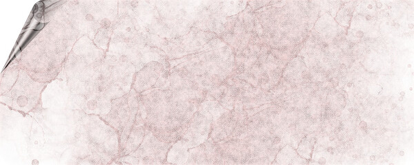 unique background design of paint splashes and brush strokes with transparent media and page curl