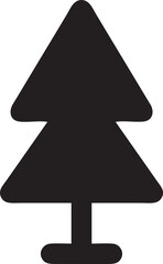 tree icon symbol image vector, illustration of the tree botany in black image