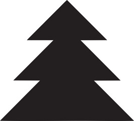 tree icon symbol image vector, illustration of the tree botany in black image