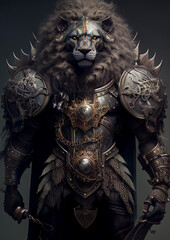 city mask of the lion