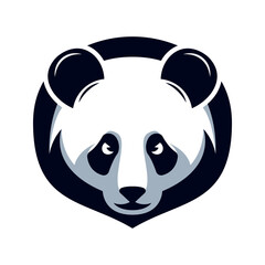 Panda Mascot Logo Concept Vector Illustration Cartoon. Suitable For Logo, Wallpaper, Banner, Background, Card, Book Illustration, T-Shirt Design, Sticker, Cover, etc