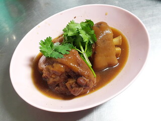 Stewed Pork Leg, Thai Food