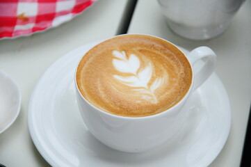 Hot Latte Coffee, Latte Art
