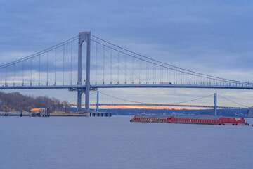 New York White Stone Bridge Landscape
