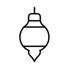 Bauble Isolated Silhouette Solid Line Icon with bauble, christmas-tree, decorations, festive, holidays, santa Infographic Simple Vector Illustration