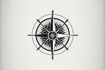 compass icon for a fantasy map, Generative AI