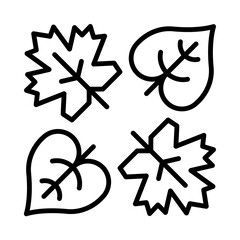 Autumn Isolated Silhouette Solid Line Icon with autumn, climate, leaves, outdoors, seasons, weather Infographic Simple Vector Illustration