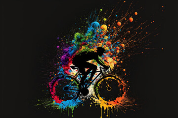 Bicycle concept art colourful