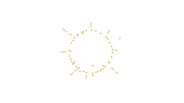 abstract fire burst explosion background and 2d animation, explosion effect