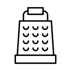 Cheese-Grater Isolated Silhouette Solid Line Icon with cheese-grater, cheese, cooking, food, grater, restaurant Infographic Simple Vector Illustration