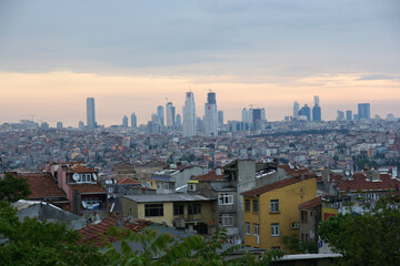 Naklejka premium Istanbul and Skyscrapers