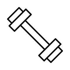 Weights Isolated Silhouette Solid Line Icon with weights, dumbbell, exercise, fitness, gym, workout Infographic Simple Vector Illustration