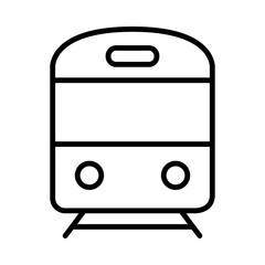 Train Isolated Silhouette Solid Line Icon with train, public-transport, subway, train-car, train-station, transport Infographic Simple Vector Illustration