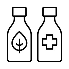 Drink Isolated Silhouette Solid Line Icon with drink, food, health, nutrition, supplements, vitamins Infographic Simple Vector Illustration