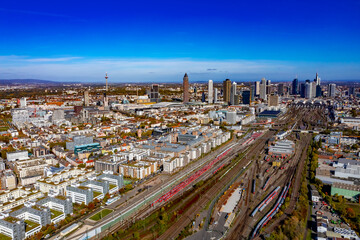 Obraz premium Frankfurt am Main aus der Luft