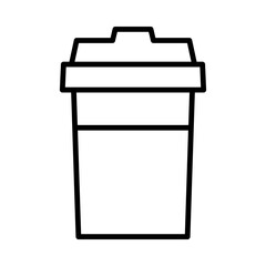 Takeaway Isolated Silhouette Solid Line Icon with takeaway, beverage, coffee, drink, takeaway-cup, tea Infographic Simple Vector Illustration