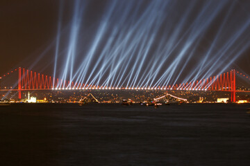 Obraz premium İstanbul and fireworks