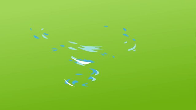 abstract cyclone effect background and 2d animation, typhoon 