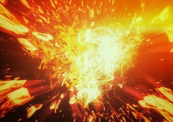Fototapeta na wymiar 爆発する火炎の抽象的な背景