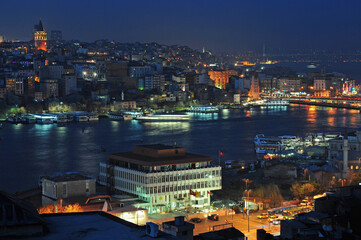 Fototapeta na wymiar İstanbul and Night