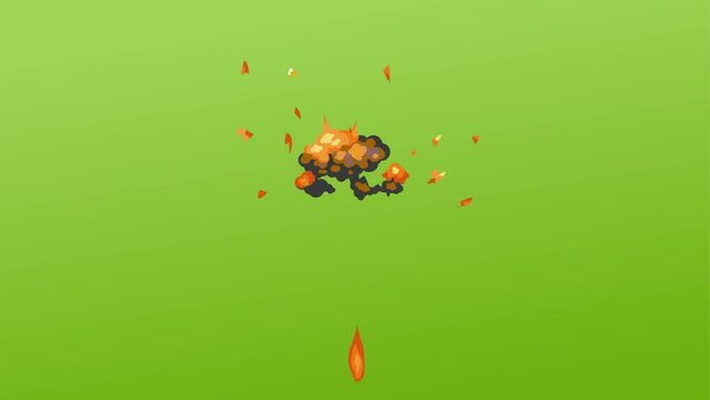 abstract fire explosion background and 2d animation, explosion effect, fire burst, explode, dangerous