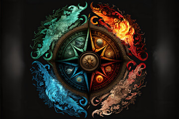 Four elements compass, Generative AI