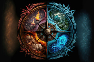 Four elements compass, Generative AI