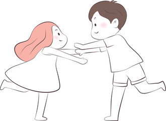 Illustrations of couples in various chapters.