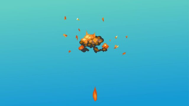 abstract fire explosion background and 2d animation, explosion effect, fire burst, explode, dangerous