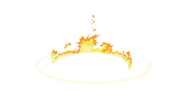 abstract fire explosion background and 2d animation, explosion effect, 