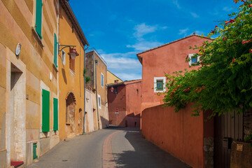 Roussillon street. Provence, France