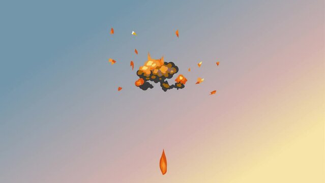 abstract fire explosion background and 2d animation, explosion effect, fire burst, ,