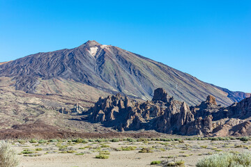 View of Mount Teide volcano on the island of Tenerife (Spain)