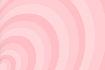 Vector illustration pink heart striped pattern 3d shape shell style,Heart love abstract