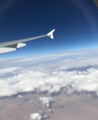 Flug Über den Wolken