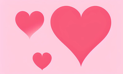 Fototapeta na wymiar Hearts Passion Love Compassion Conceptual Illustration. Valentine's Day Concept Art. Magical, Trendy, Creative Card. Generative AI