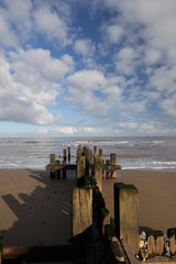 Walcott beach Norfolk UK