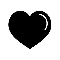 Heart vector icon. Love symbol Valentine Day