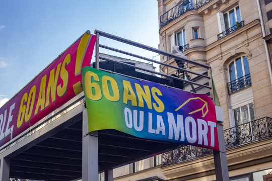 Manifestation contre la r&eacute;forme des retraites &agrave; Paris le 24 janvier 2023
