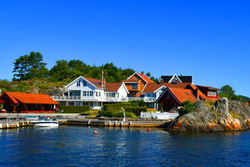 Fototapeta na wymiar Norway. A resort city Kristiansand. The sixth-largest city in Norway.