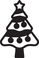 tree icon symbol image vector, illustration of the tree botany in black image